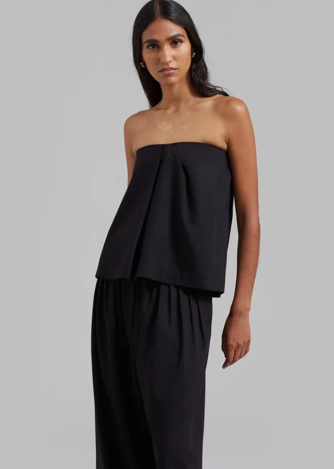 The Frankie Shop Catalina Tube Top 8211 Black Women Clothing