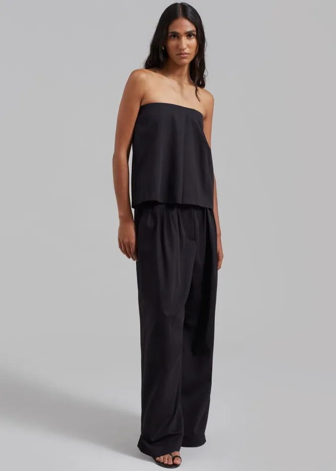 The Frankie Shop Catalina Tube Top 8211 Black Women Clothing