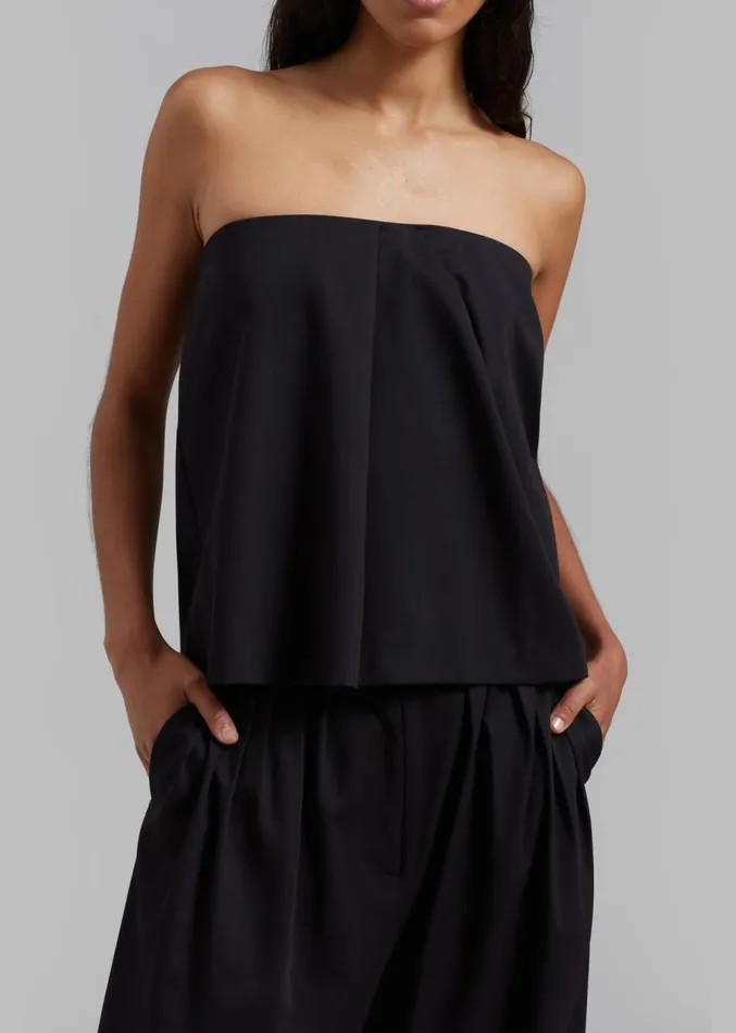 The Frankie Shop Catalina Tube Top 8211 Black Women Clothing