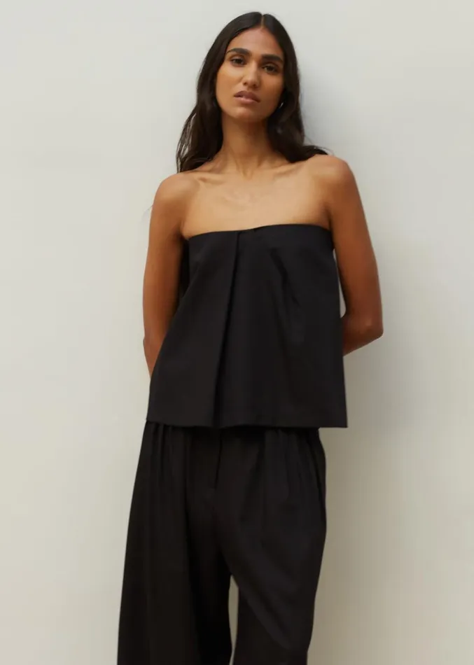 The Frankie Shop Catalina Tube Top 8211 Black Women Clothing