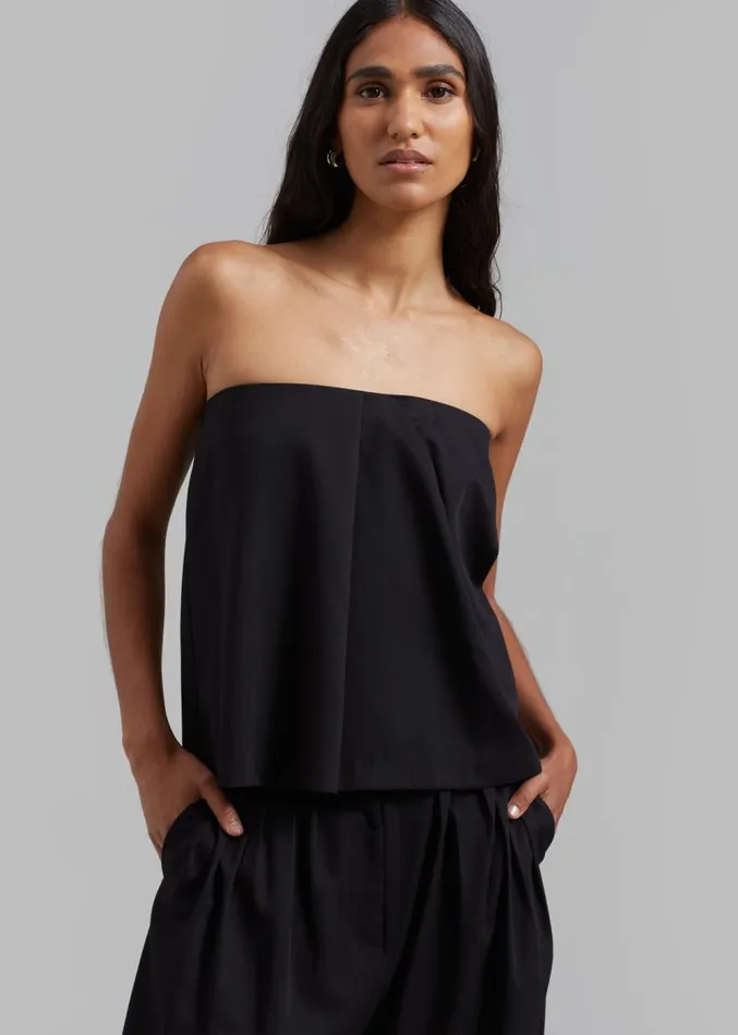 The Frankie Shop Catalina Tube Top 8211 Black Women Clothing