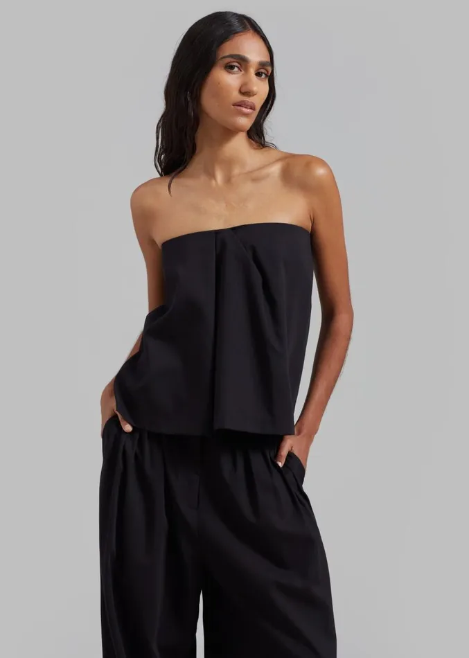 The Frankie Shop Catalina Tube Top 8211 Black Women Clothing