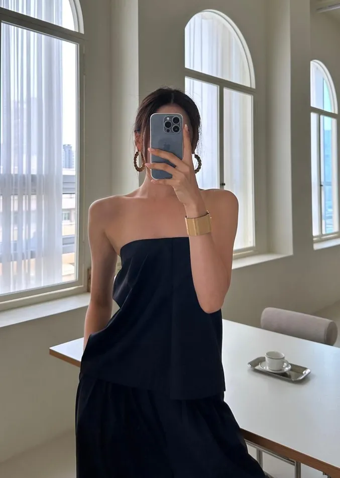 The Frankie Shop Catalina Tube Top 8211 Black Women Clothing