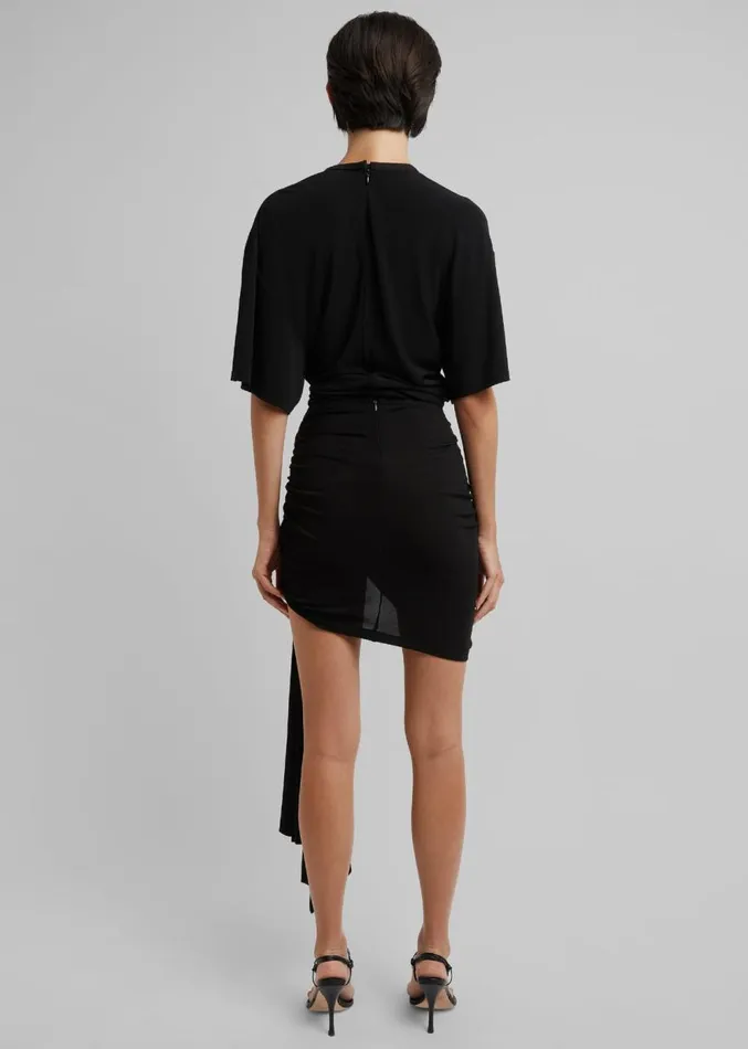 The Frankie Shop Christopher Esber Arced Palm Micro Skirt 8211 Black Women Clothing