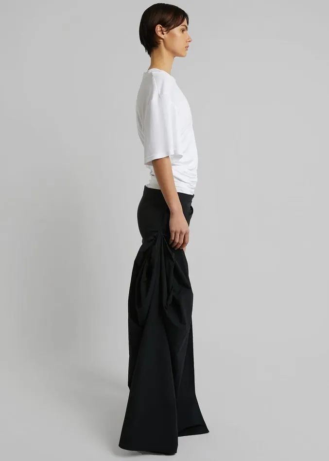 The Frankie Shop Christopher Esber Draped Bustle Micro Skirt 8211 Black Women Clothing