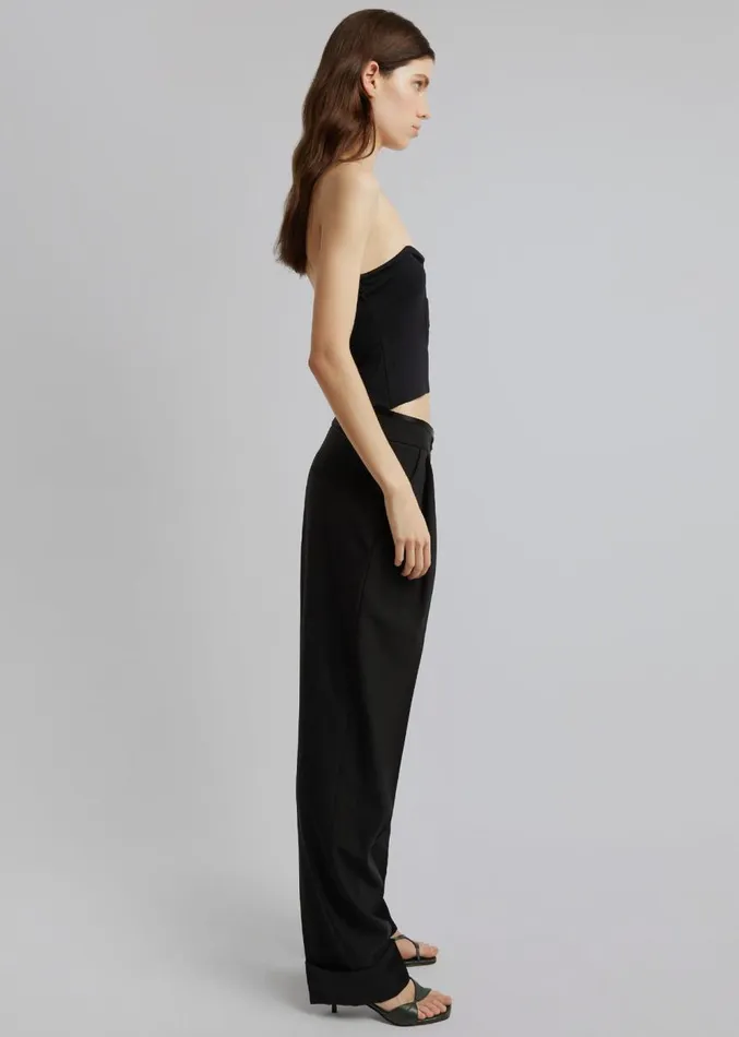 The Frankie Shop Christopher Esber Salacia Wire Strapless Top 8211 Black Women Clothing