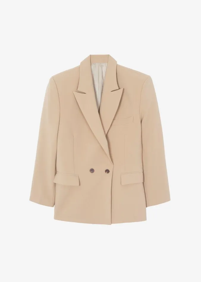 The Frankie Shop Corrin Blazer 8211 Beige Women Outerwear