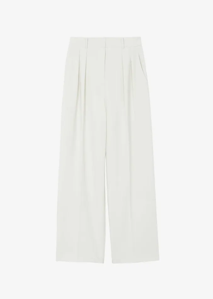 The Frankie Shop Corrin Pleated Trousers 8211 Ivory Women Suits