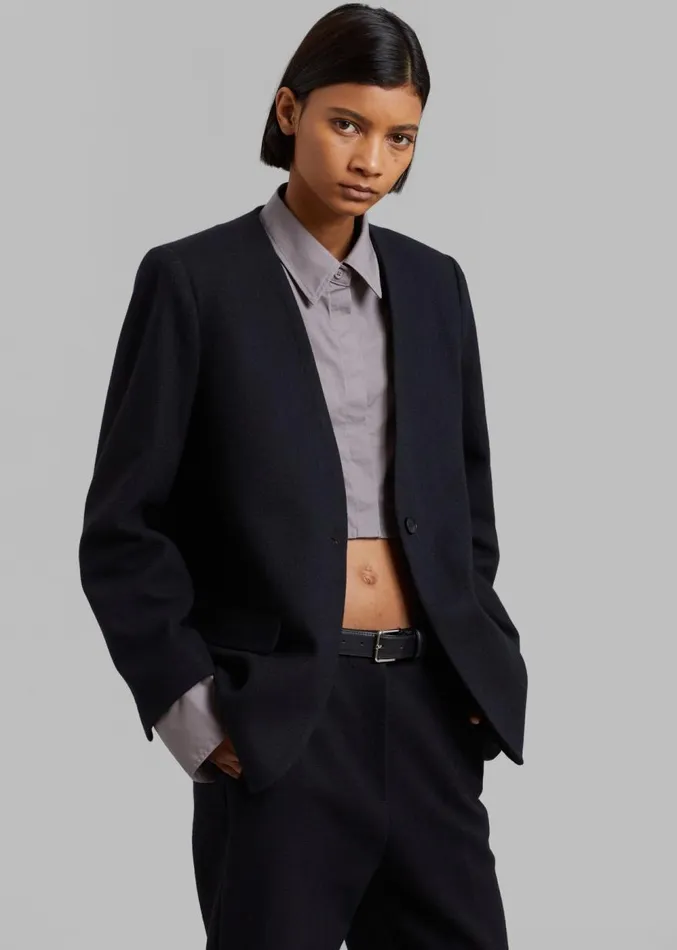The Frankie Shop Dira Blazer 8211 Black Women Clothing