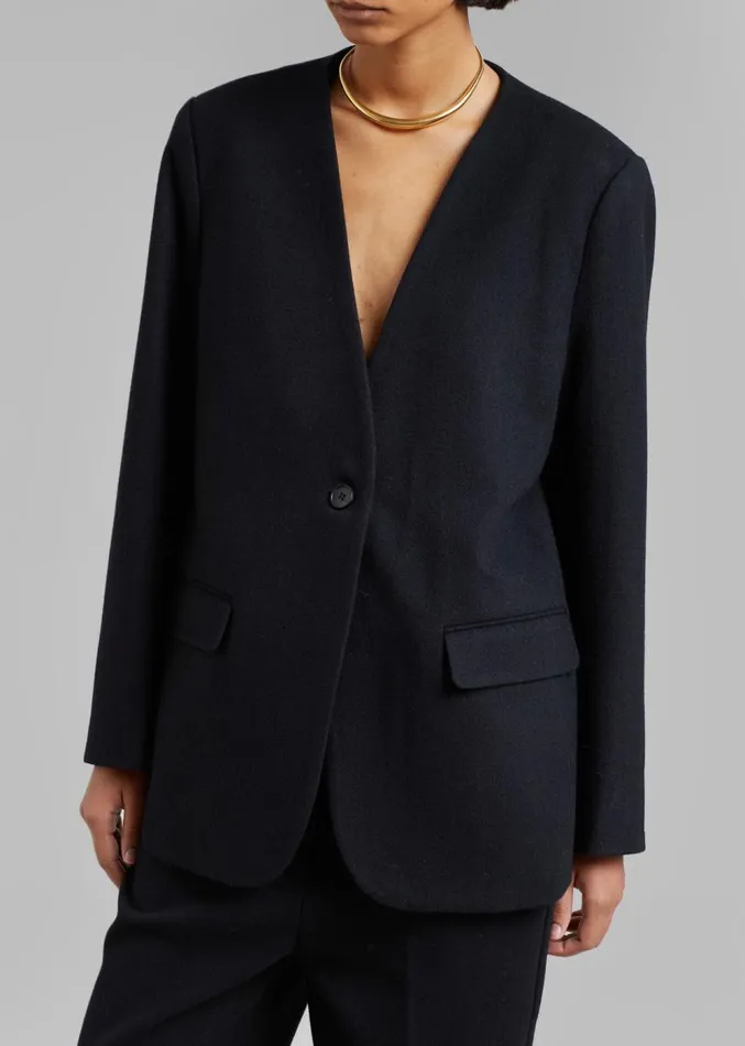 The Frankie Shop Dira Blazer 8211 Black Women Clothing