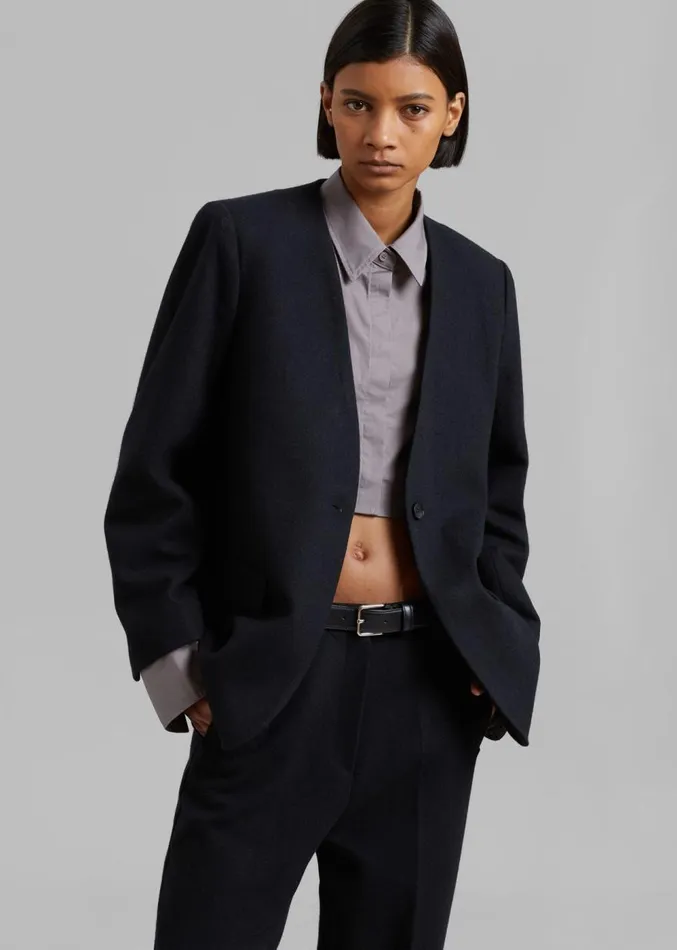 The Frankie Shop Dira Blazer 8211 Black Women Clothing