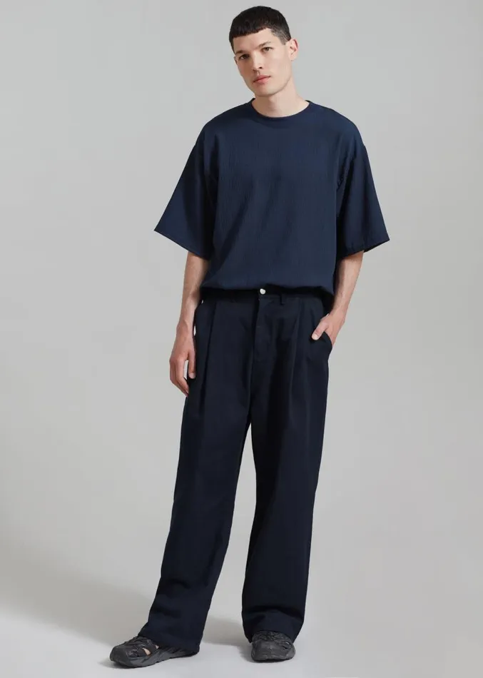 The Frankie Shop Drew Denim Pants 8211 Navy WomenMen Bottoms