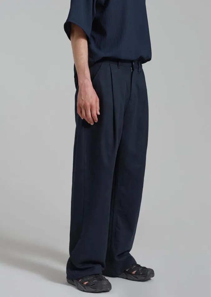 The Frankie Shop Drew Denim Pants 8211 Navy WomenMen Bottoms