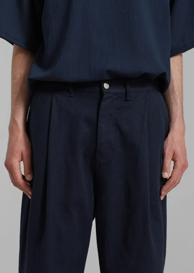 The Frankie Shop Drew Denim Pants 8211 Navy WomenMen Bottoms
