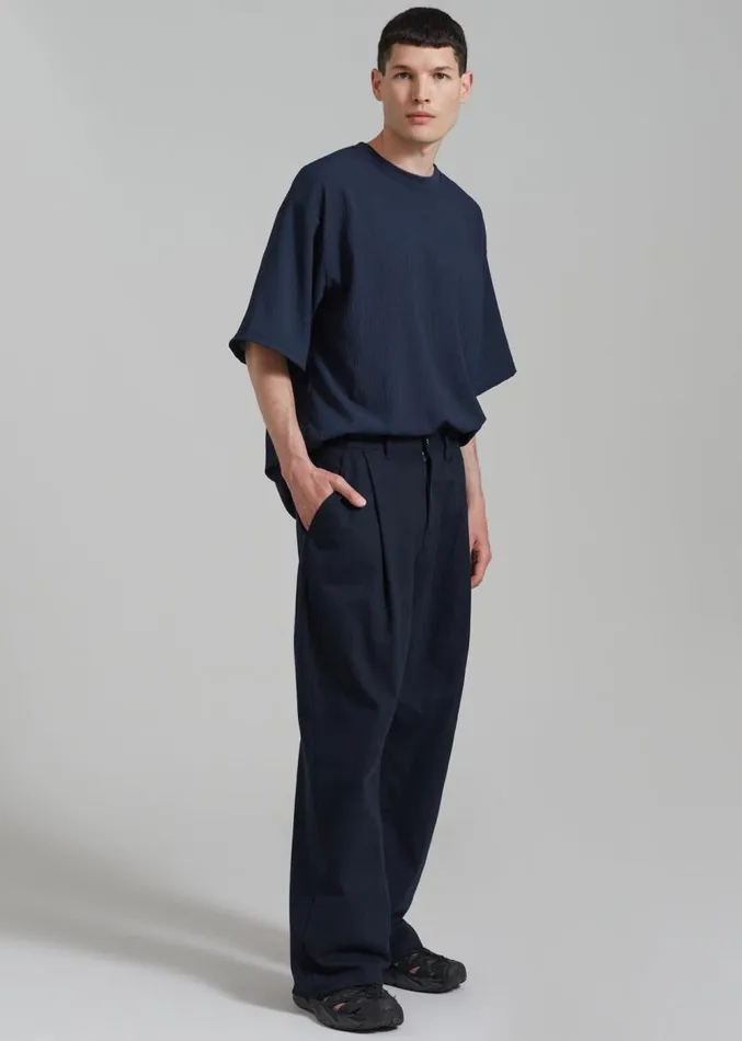 The Frankie Shop Drew Denim Pants 8211 Navy WomenMen Bottoms