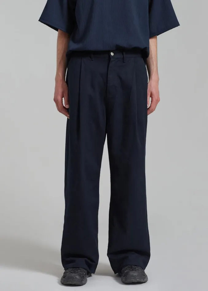 The Frankie Shop Drew Denim Pants 8211 Navy WomenMen Bottoms