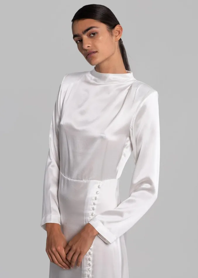 The Frankie Shop Envelope 1976 Campania Dress 8211 White Women Dresses