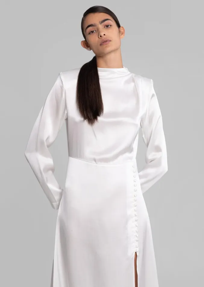 The Frankie Shop Envelope 1976 Campania Dress 8211 White Women Dresses