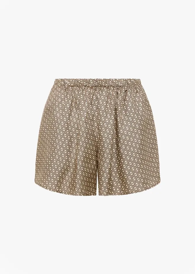 The Frankie Shop Esse Studios Linka Silk Shorts 8211 Crema Linka Print Women Clothing