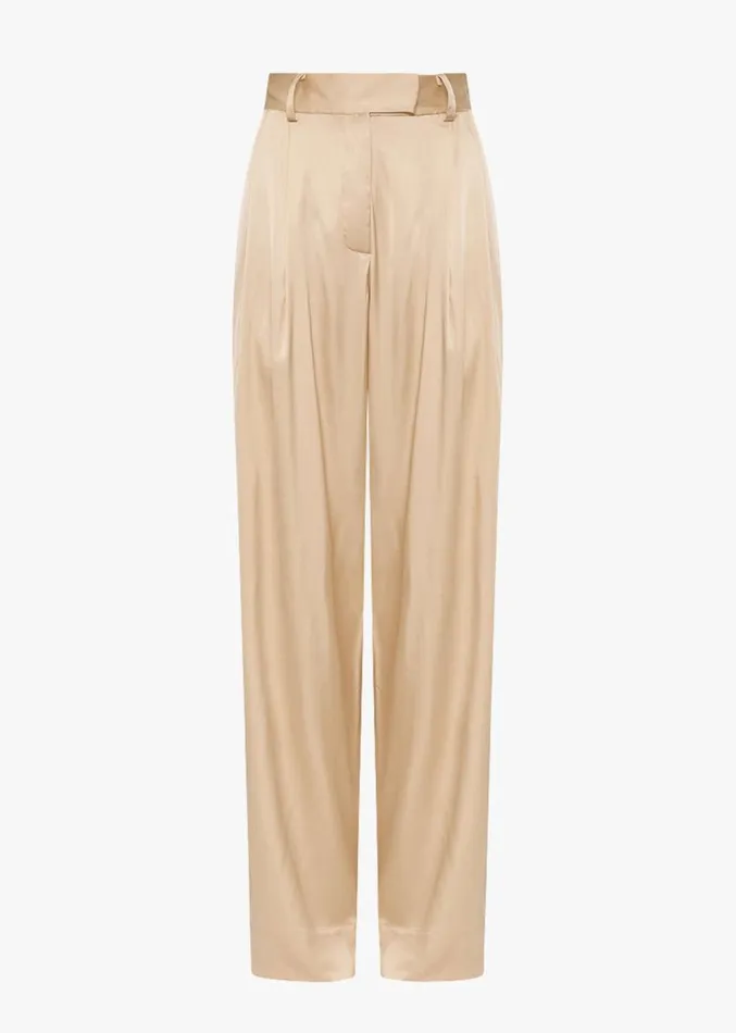 The Frankie Shop Esse Studios Lumiere Tailored Trousers 8211 Golden Citrine Women Suits