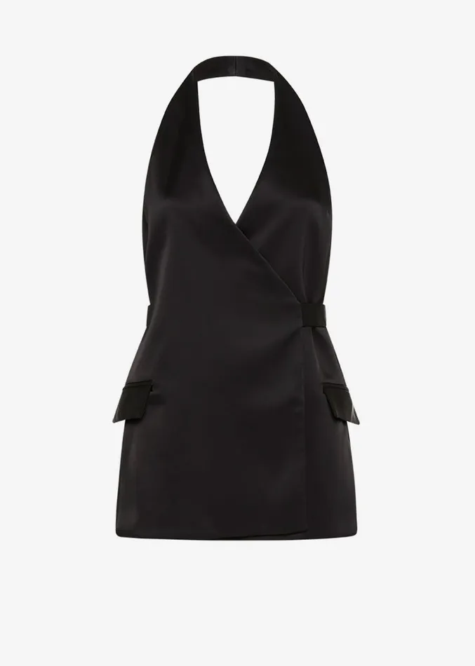The Frankie Shop Esse Studios Mono Envelope Vest 8211 Black Women Clothing