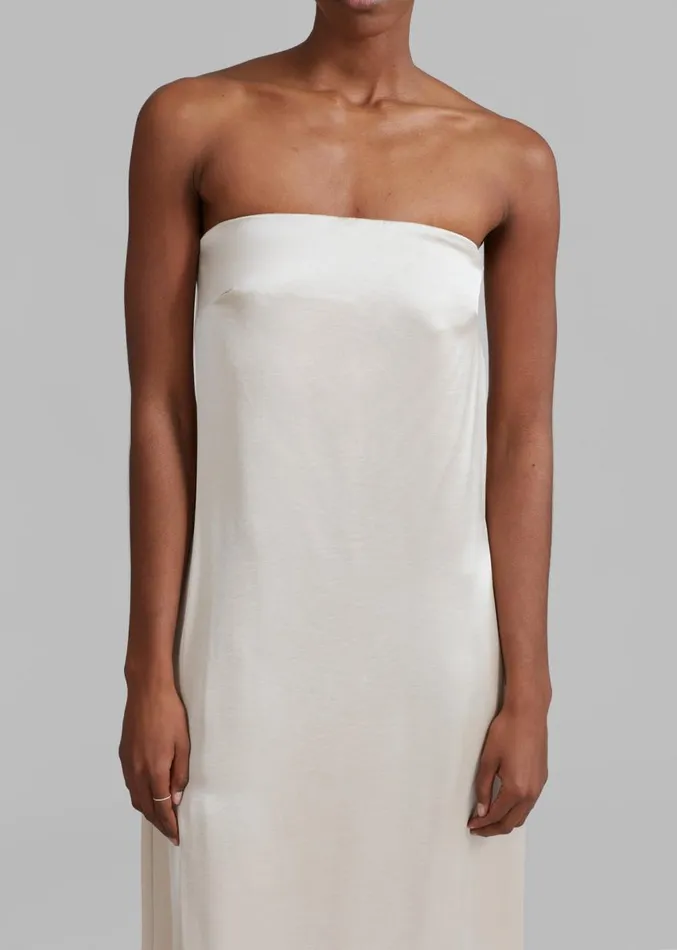 The Frankie Shop Esse Studios Opia Column Dress 8211 Champagne Women Dresses
