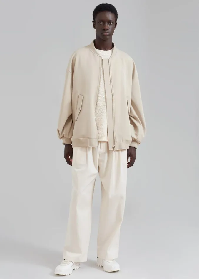 The Frankie Shop Evans Bomber 8211 Natural Men Outerwear