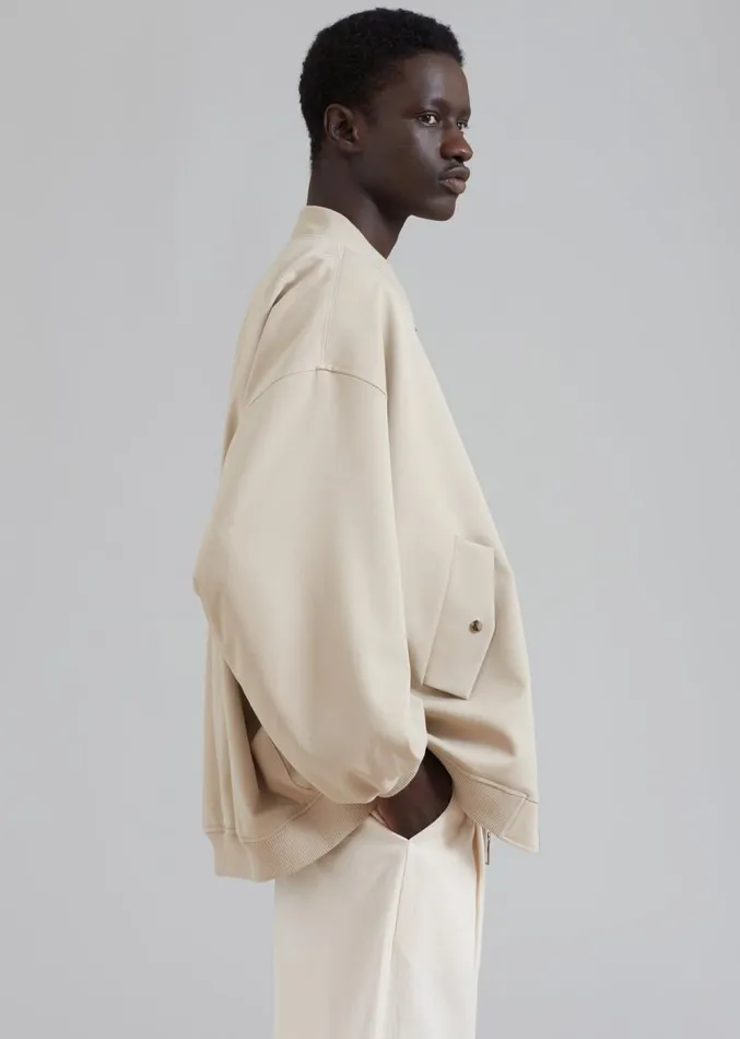 The Frankie Shop Evans Bomber 8211 Natural Men Outerwear