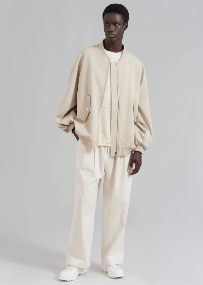 The Frankie Shop Evans Bomber 8211 Natural Men Outerwear