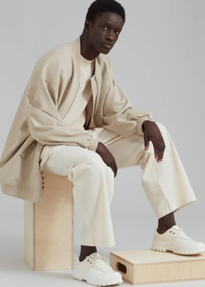 The Frankie Shop Evans Bomber 8211 Natural Men Outerwear