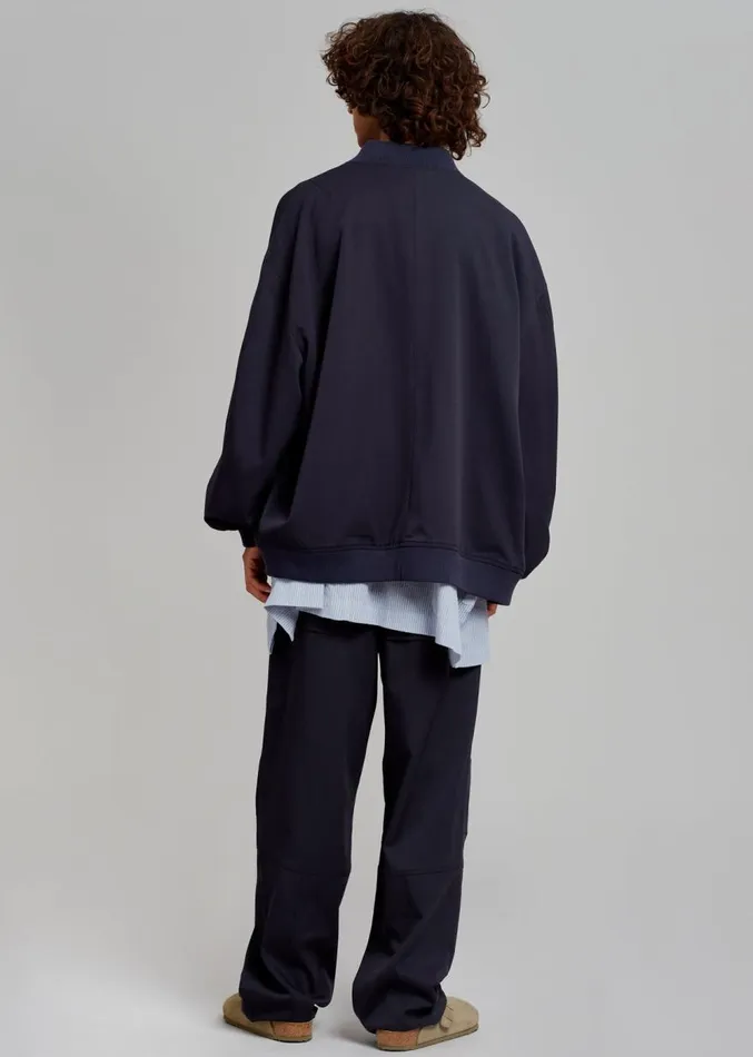 The Frankie Shop Evans Bomber 8211 Navy Men Outerwear