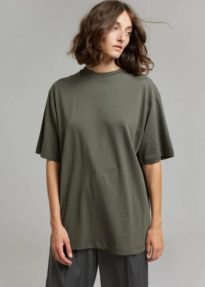The Frankie Shop Evora Tee 8211 Olive WomenMen Tops