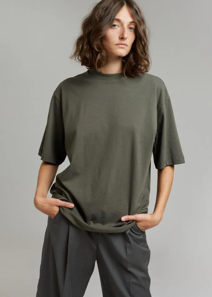 The Frankie Shop Evora Tee 8211 Olive WomenMen Tops