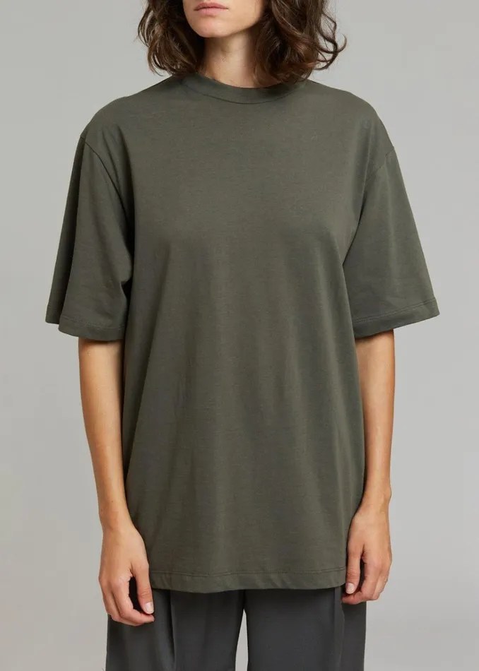 The Frankie Shop Evora Tee 8211 Olive WomenMen Tops