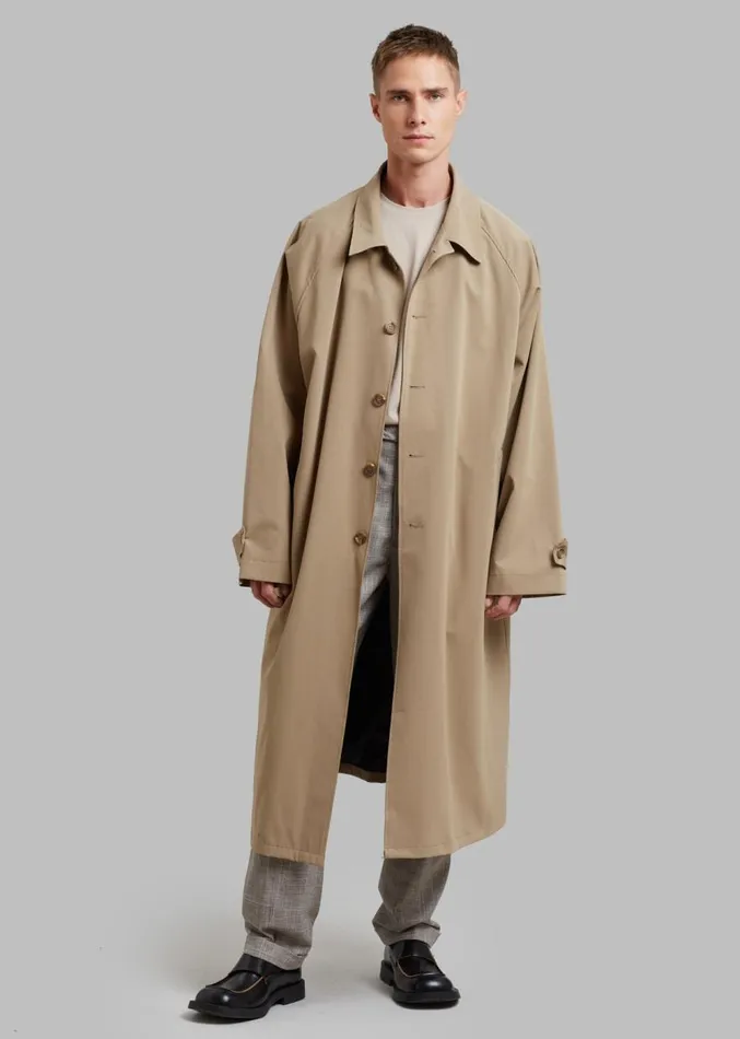The Frankie Shop Fane Trench 8211 Beige Men Outerwear
