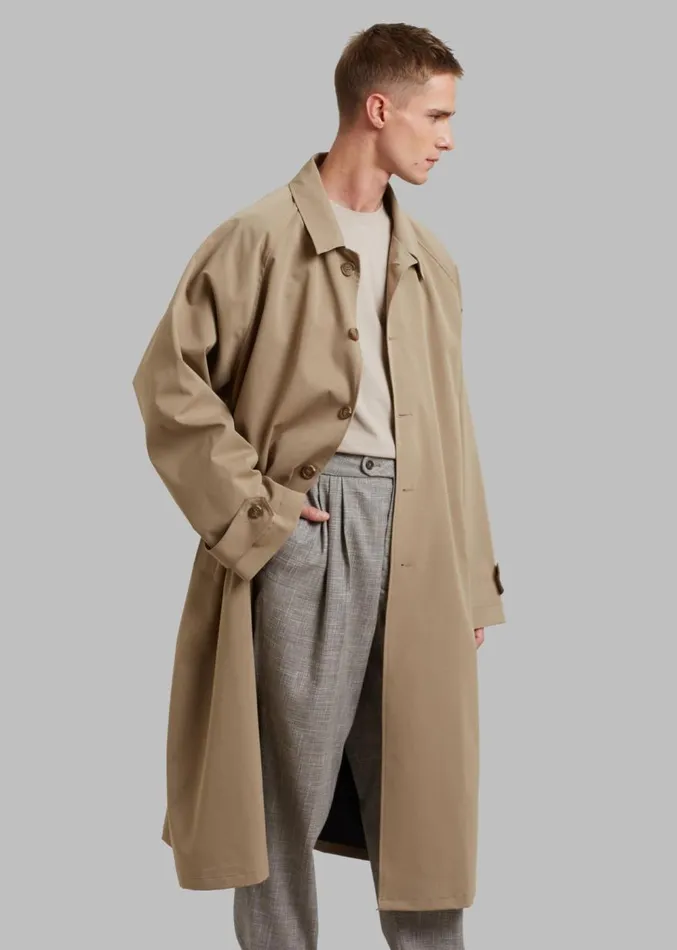 The Frankie Shop Fane Trench 8211 Beige Men Outerwear
