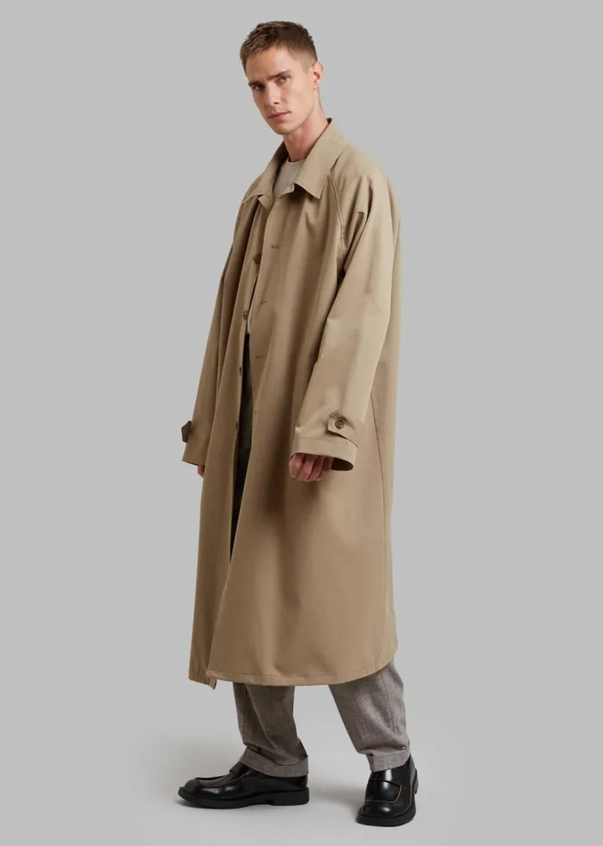 The Frankie Shop Fane Trench 8211 Beige Men Outerwear