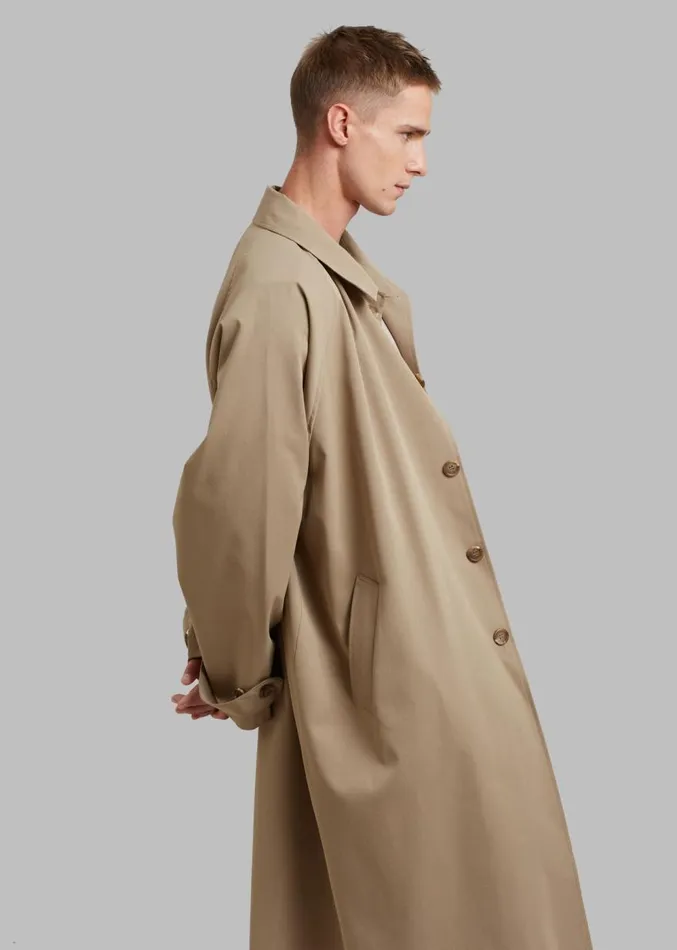 The Frankie Shop Fane Trench 8211 Beige Men Outerwear