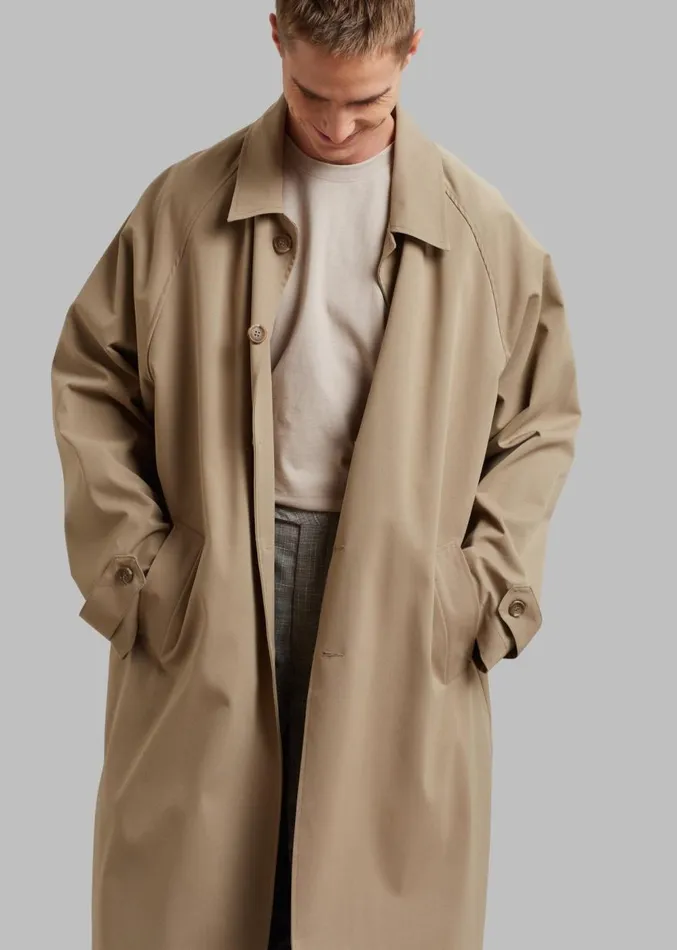 The Frankie Shop Fane Trench 8211 Beige Men Outerwear