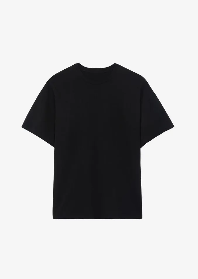 The Frankie Shop Faro Boxy Tee 8211 Black WomenMen Tops