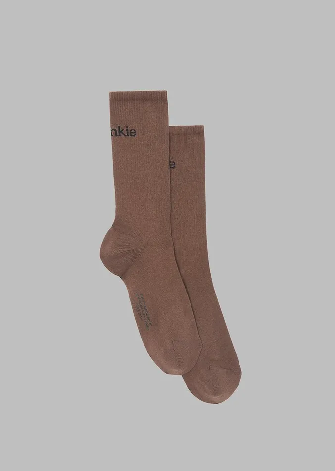 The Frankie Shop Frankie In English Ribbed Socks 8211 Brown WomenMen Accessories The Frankie Shop Frankie In English Ribbed Socks 8211 Brown WomenMen Accessories