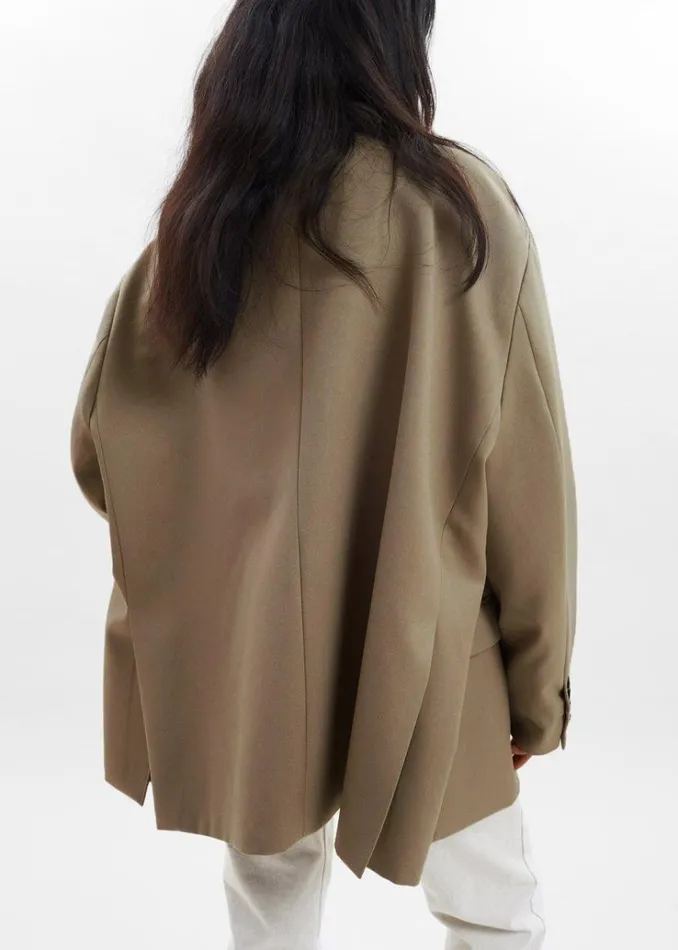 The Frankie Shop Frankie Oversized Boyfriend Blazer 8211 Desert Taupe Women Outerwear