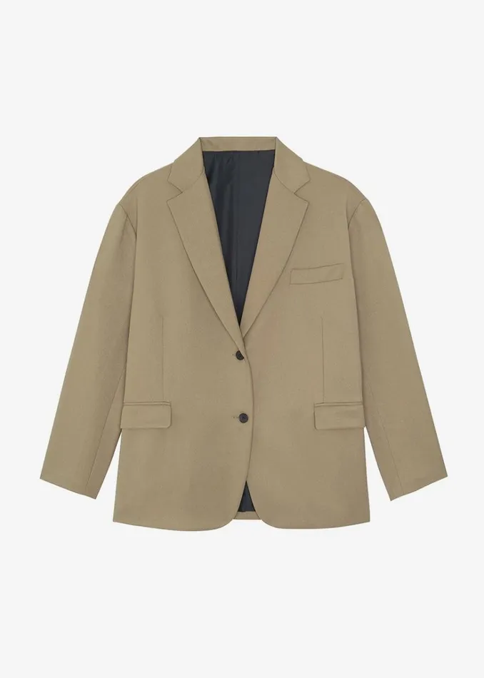 The Frankie Shop Frankie Oversized Boyfriend Blazer 8211 Desert Taupe Women Outerwear