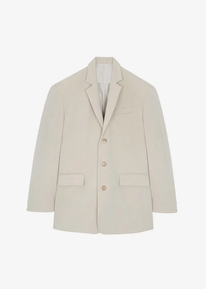 The Frankie Shop Gelso Oversized Blazer 8211 Light Taupe Melange Women Outerwear