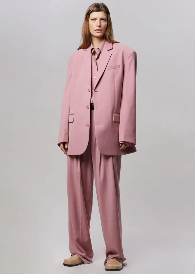 The Frankie Shop Gelso Oversized Blazer 8211 Rose Women Clothing