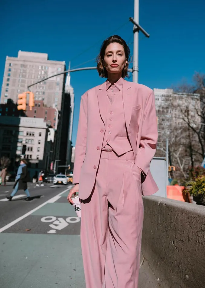The Frankie Shop Gelso Oversized Blazer 8211 Rose Women Clothing