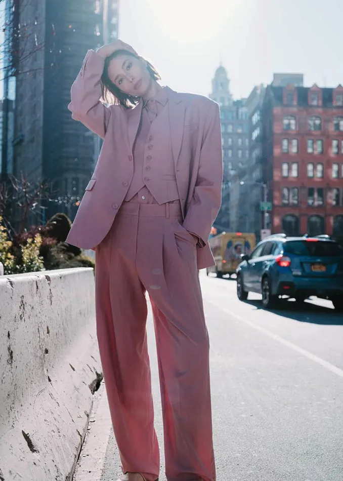 The Frankie Shop Gelso Oversized Blazer 8211 Rose Women Clothing