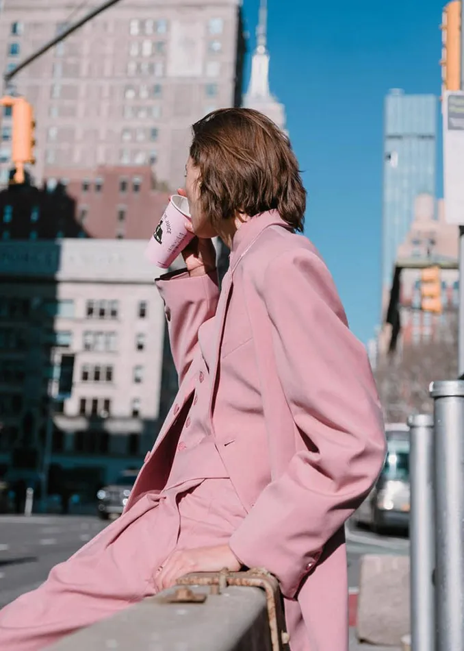 The Frankie Shop Gelso Oversized Blazer 8211 Rose Women Clothing