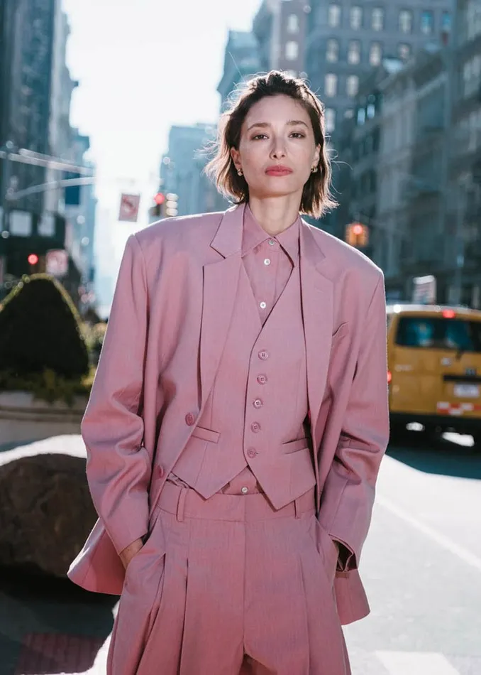 The Frankie Shop Gelso Oversized Blazer 8211 Rose Women Clothing