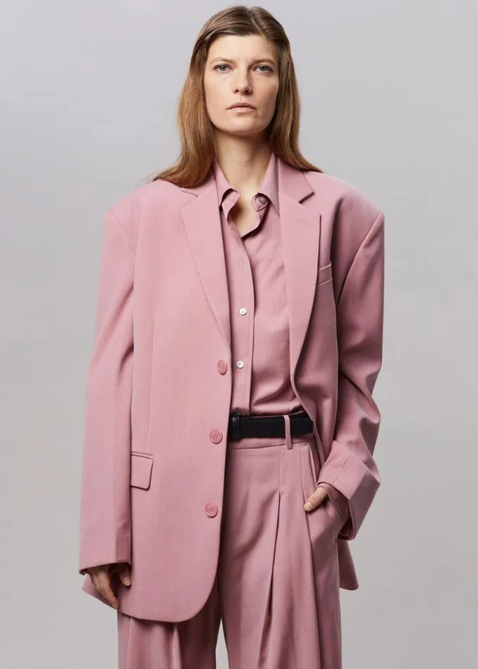 The Frankie Shop Gelso Oversized Blazer 8211 Rose Women Clothing